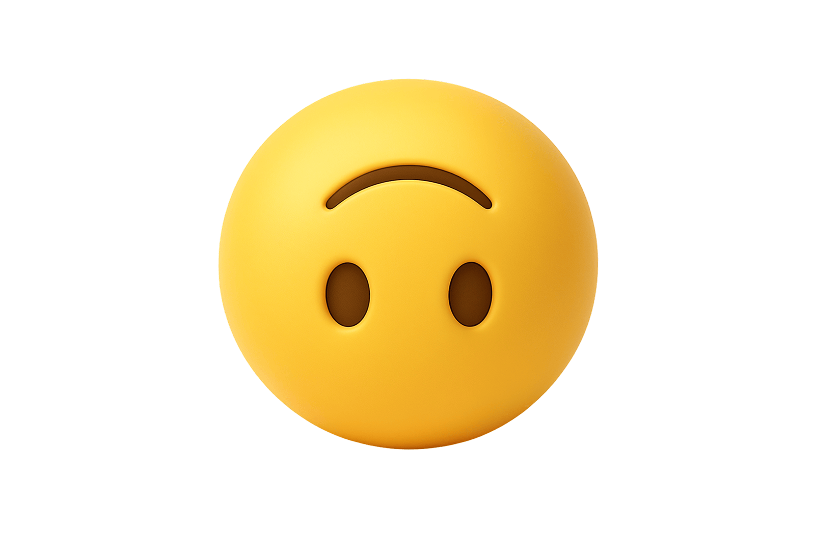 🙃 Upside Down Face 3D Emoji | Brixmoji