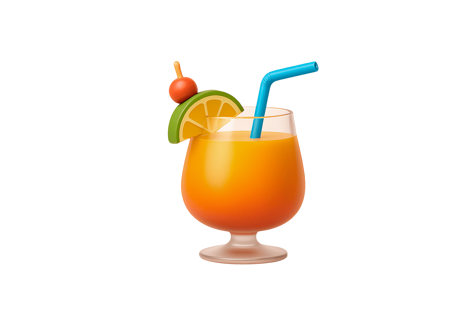 🍹 Tropical Drink 3D Emoji | Brixmoji