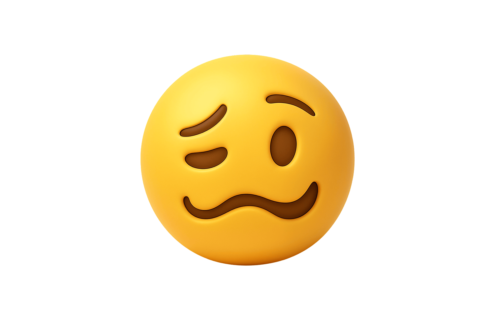 🥴 Woozy Face 3D Emoji | Brixmoji