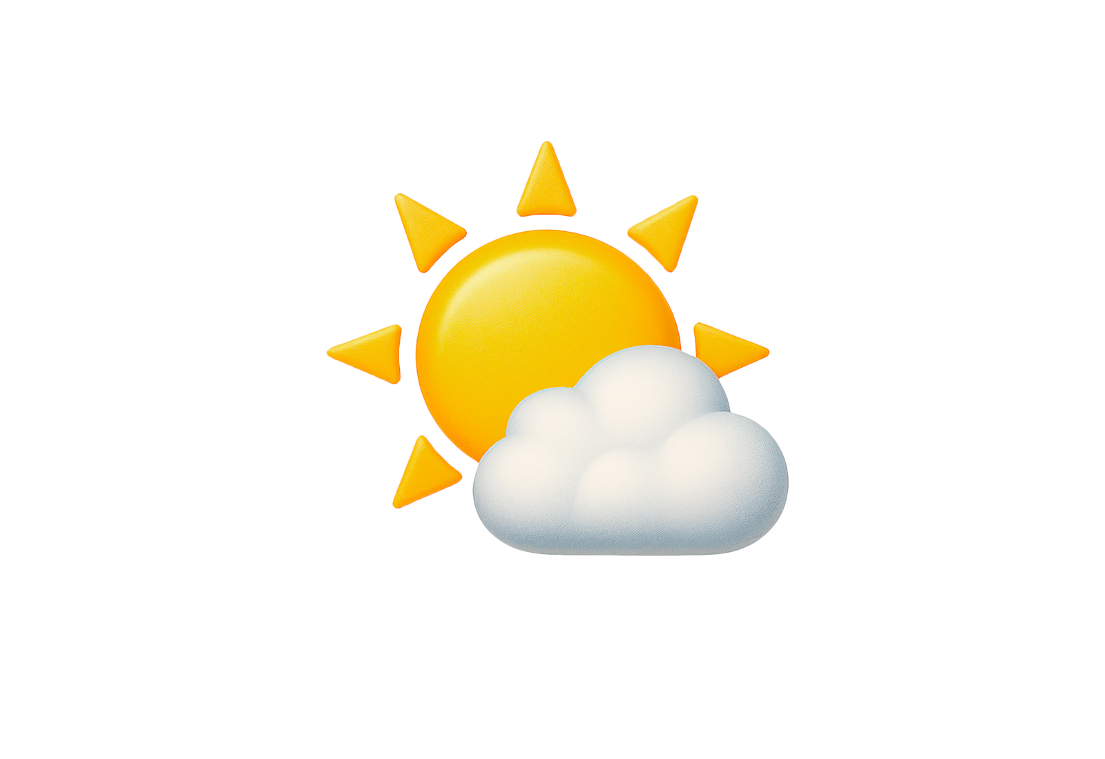 ๐ค๏ธ Sun Behind Small Cloud 3D Emoji | Brixmoji