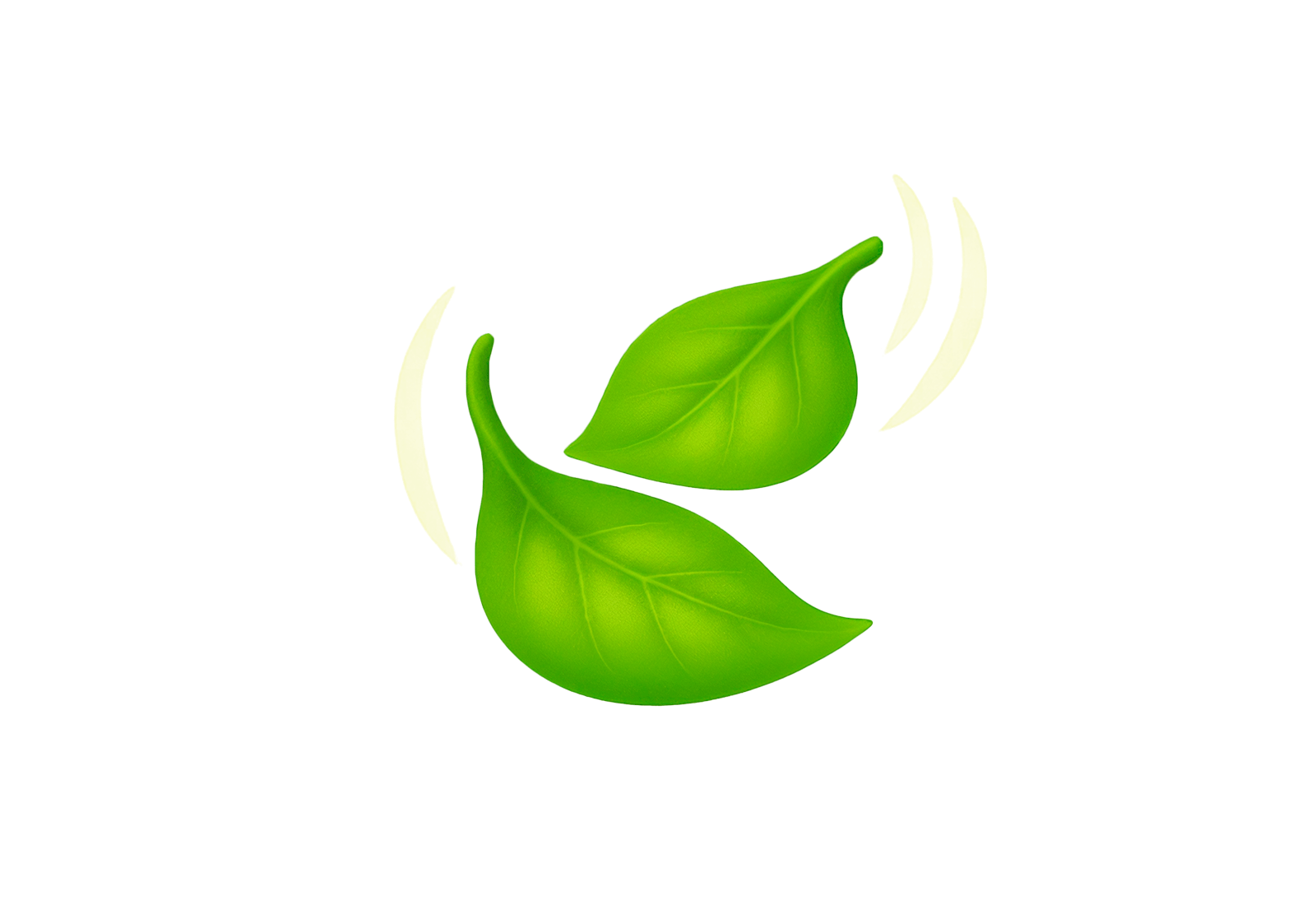 🍃 Leaf Fluttering in the Wind 3D Emoji | Brixmoji
