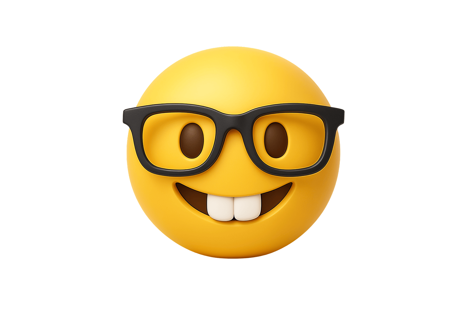 🤓 Nerd Face 3D Emoji | Brixmoji