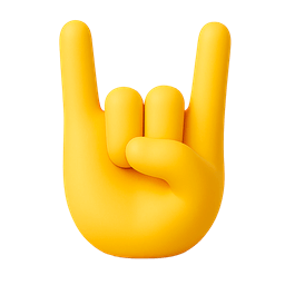 Sign of the Horns Yellow