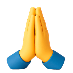 Folded Hands Yellow