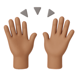Raising Hands Medium
