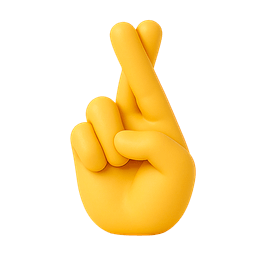 Crossed Fingers Yellow
