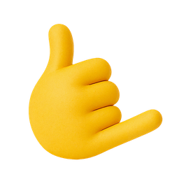 Call Me Hand Yellow