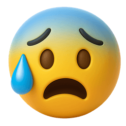 Anxious Face With Sweat
