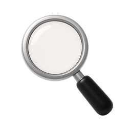 Magnifying Glass Tilted Left