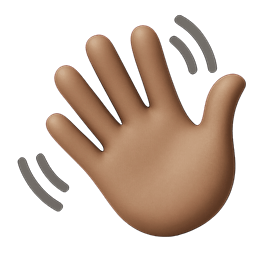 Waving Hand Medium