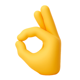 OK Hand Yellow